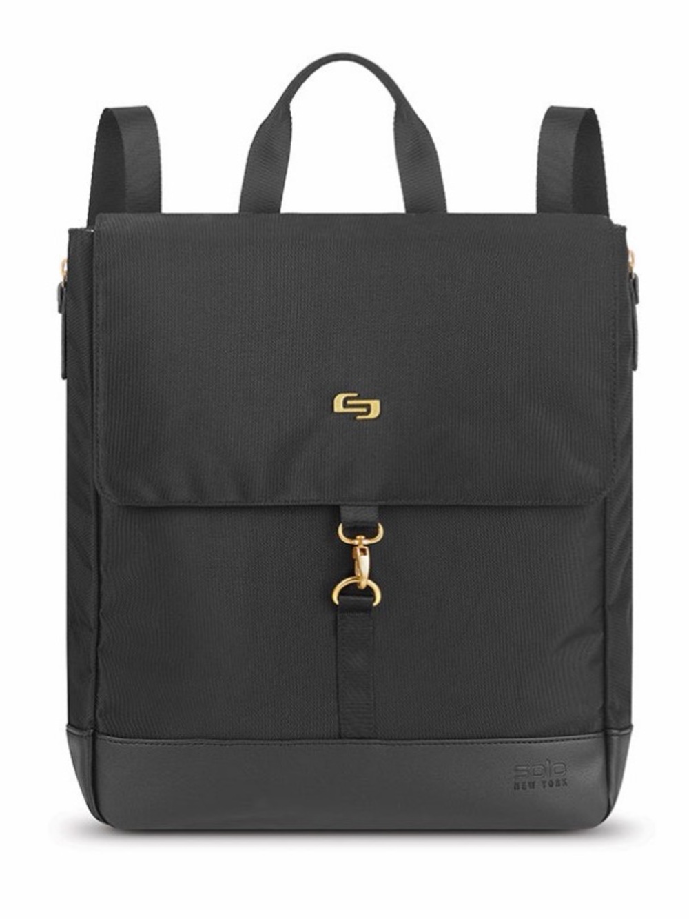 Solo NY Austin Hybrid Black Convertible Tote Backpack. Like new!